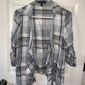 Flannel cardigan